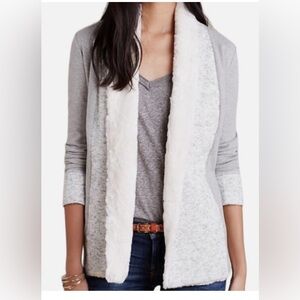 Anthropologie GORGEOUS UNIQUE Faux Fur cardigan